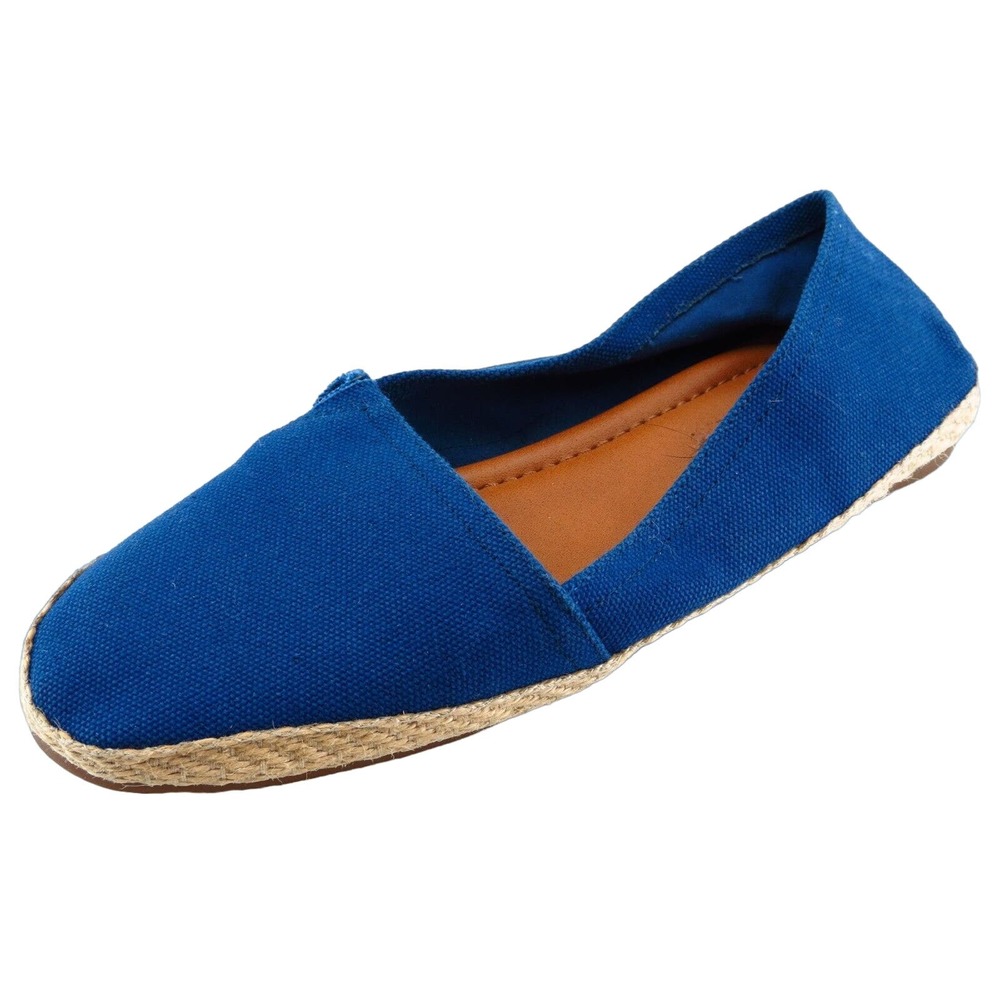 Lucky Brand Loafers Blue Fabric Women Shoes Size 6 Medium